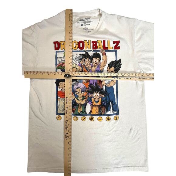 Dragon Ball Z Cartoon Kanji Characters White T-shirt Goku-Vegeta-Gohan-DBZ - Picture 6 of 8